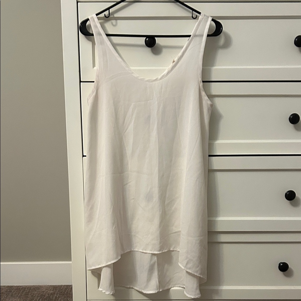 Painted Threads Cream Layered Camisole